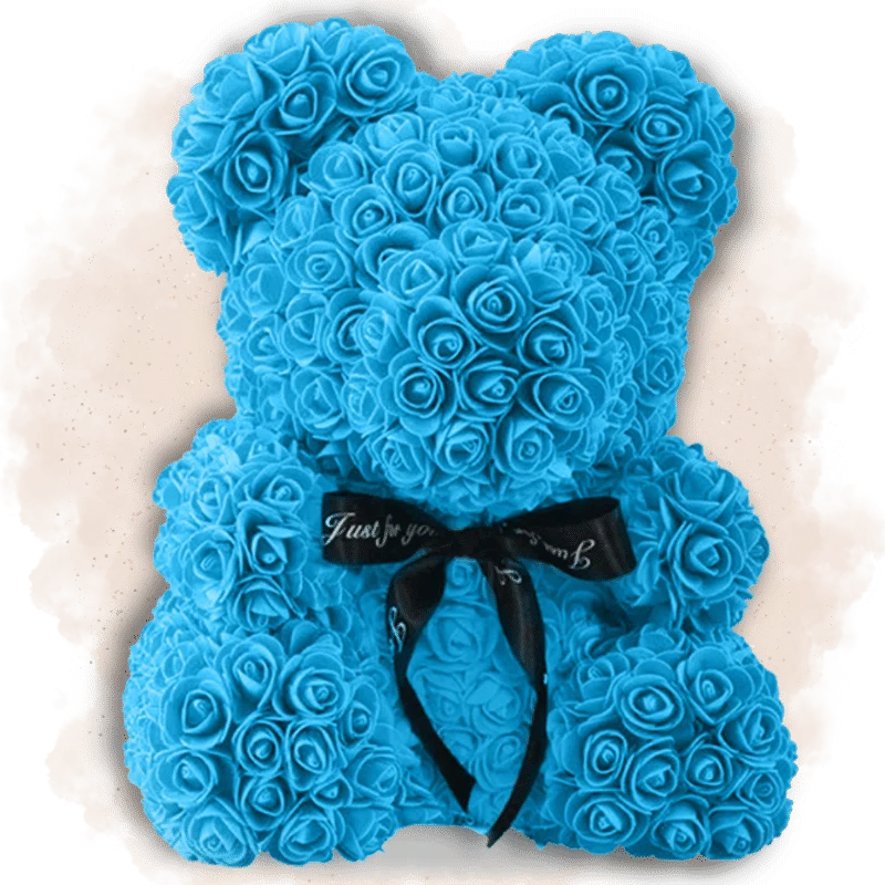 Ours en Rose 40cm - Bleu