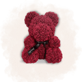 Ours en Rose 25cm - Rouge Foncé