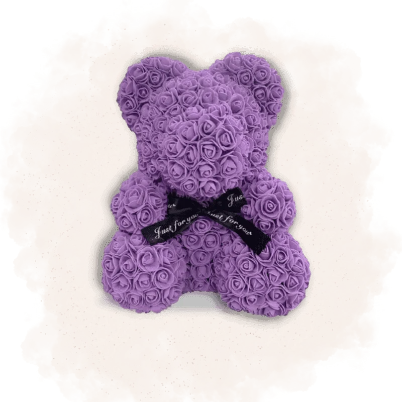 Ours en Rose 25cm - Violet